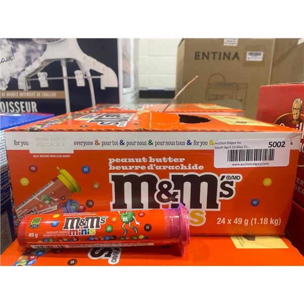 M&M’s Peanut Butter Minis Candy Tube Set – 24 x 49 g (1.18 kg)