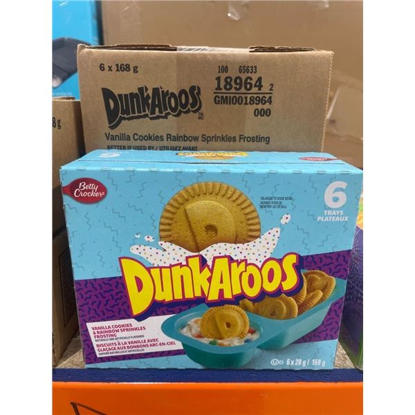 Betty Crocker Dunkaroos Vanilla Cookies With Rainbow Sprinkles Frosting 6 x 168 g