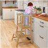 Image 1 : Cosyland Bamboo Multifunctional Kitchen Step Stool