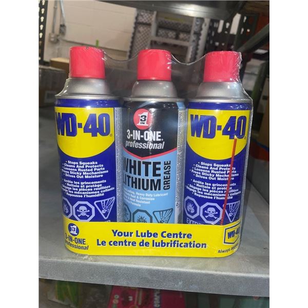 WD-40 Multi-Use Product & 3-In-One White Lithium Grease Set