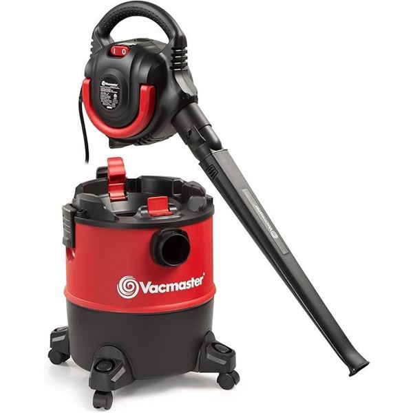 Vacmaster VBVB611PF 1101 6 Gallon 5 Peak HP Wet Dry Shop Vacuum 1-1/4 Inch Hose Powerful Suction wit