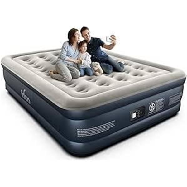 Idoo Queen Size Air Mattress with Built-In Pump
