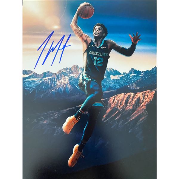 Memphis Grizzlies Ja Morant signed photo
