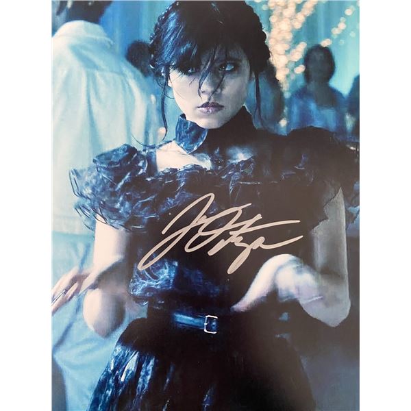 Wednesday Addams Jenna Ortega signed photo