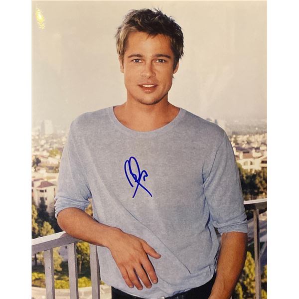 Oceans Eleven Brad Pitt Signed Photo