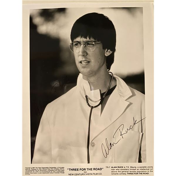 Three for the Road Alan Ruck signed movie photo