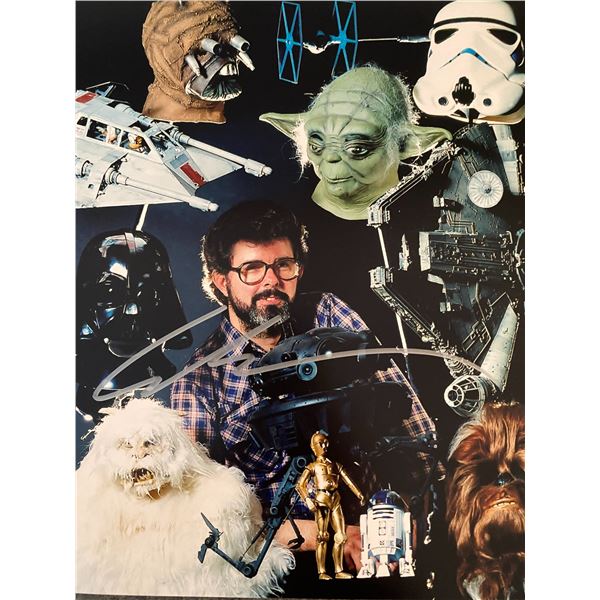 Star Wars George Lucas signed photo