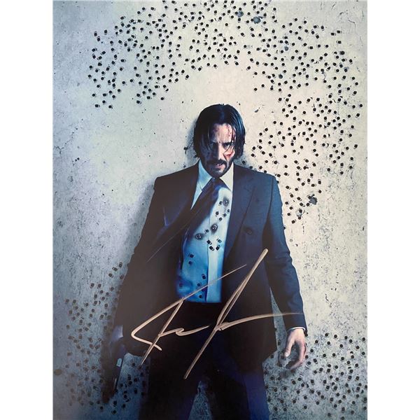 John Wick Keanu Reeves signed photo