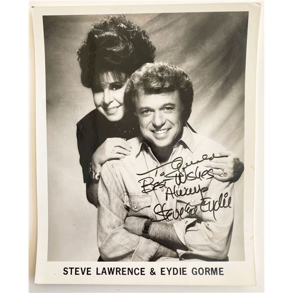 Steve Lawrence and Eydie Gormé signed photo