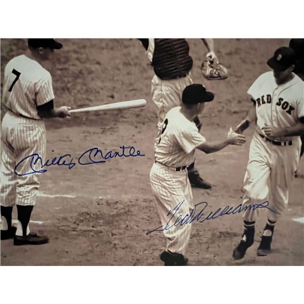 Ted Williams / Mickey Mantle signed photo