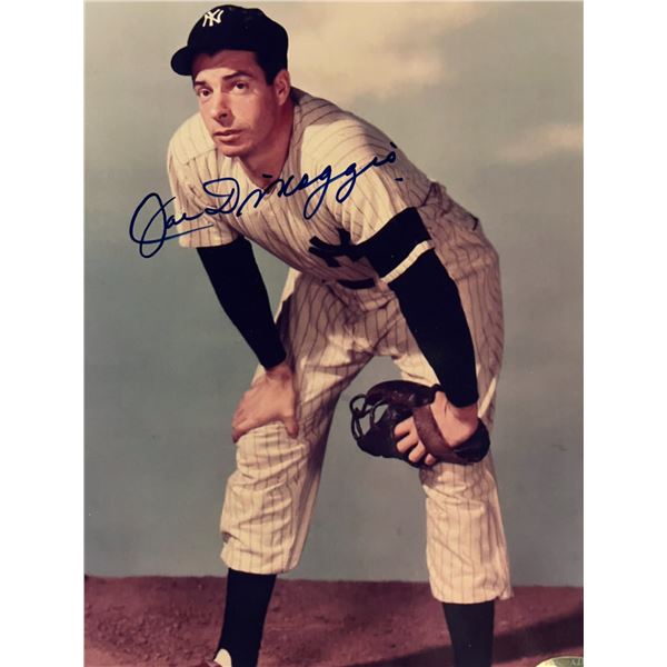 NY Yankees Joe DiMaggio signed photo