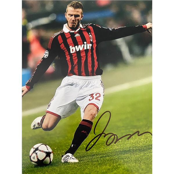 AC Milan David Beckham signed photo