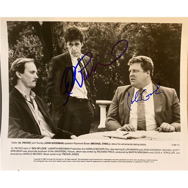 Sea of Love  Al Pacino and John Goodman signed movie photo