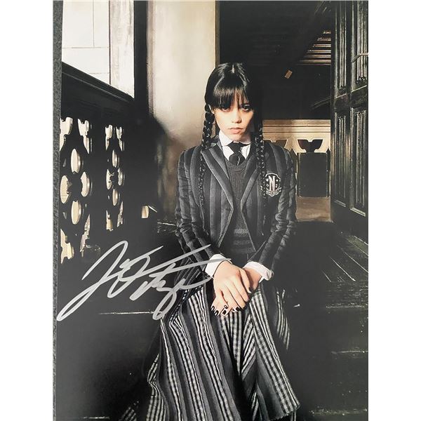 Wednesday Addams Jenna Ortega signed photo