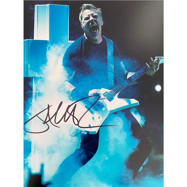Metallica James Hetfield signed photo