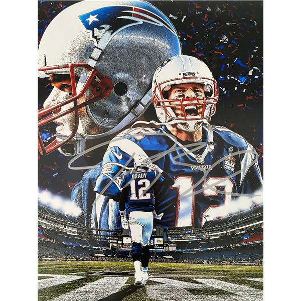 New England Patriots Tom Brady signed photo