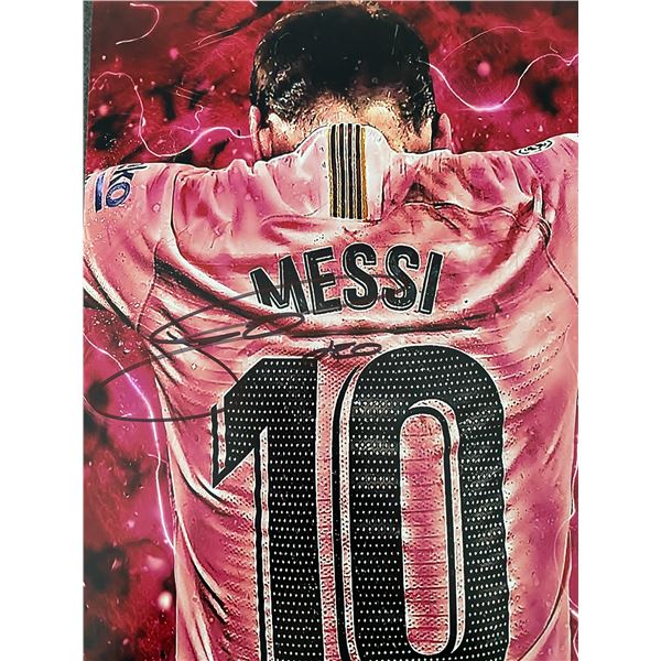 Inter Miami CF Lionel Messi signed photo