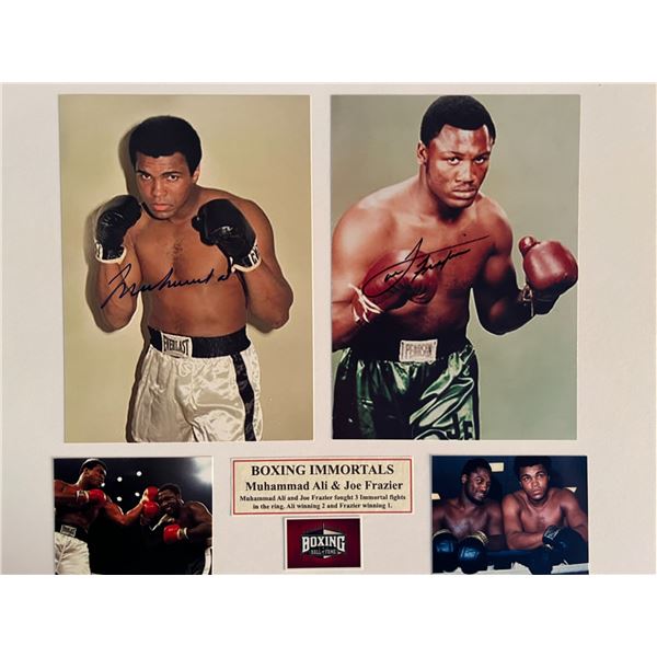 Muhammad Ali / Joe Frazier signed photo
