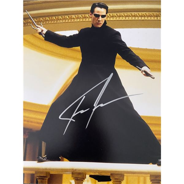 The Matrix Keanu Reeves signed photo