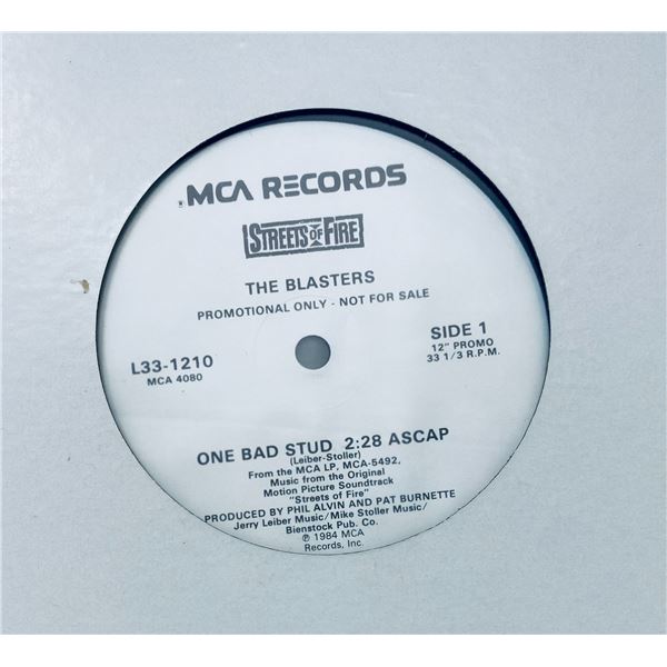 The Blasters – One Bad Stud 12" Promo Single (1984 MCA, Streets of Fire OST)