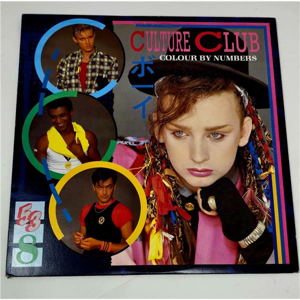 Culture Club "Colour by Numbers" LP Vinyl Album, 1983 Epic Records with Boy George Cover