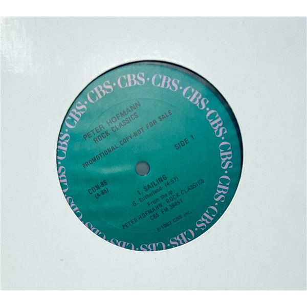 1982 CBS Promo 12" – Peter Hofmann “Sailing” from Rock Classics