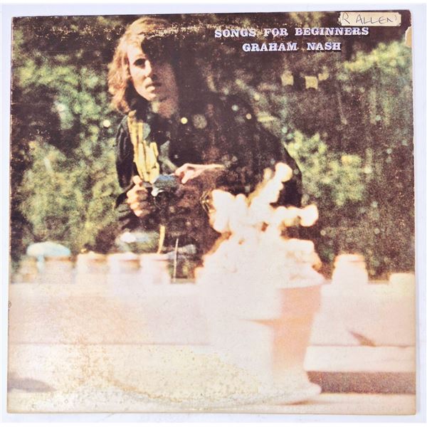 Graham Nash “Songs for Beginners” LP – Atlantic SD 7204 Folk Rock Classic