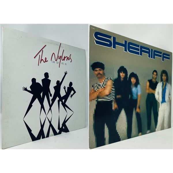 Lot of 2 Vinyl LPs – The Nylons "One Size Fits All" (1982) + Sheriff (1982 Self-Titled) [x=