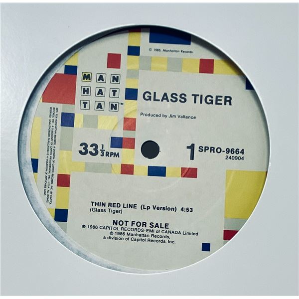 1986 Manhattan Promo 12" – Glass Tiger “Thin Red Line” LP Version