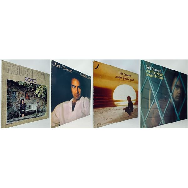 Neil Diamond LP Vinyl Set of 4 Albums – Stones, September Morn, Jonathan Seagull, Sings His