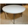 Image 1 : TABLE RONDE PLIABLE 4'd. (ABIMÉE)
