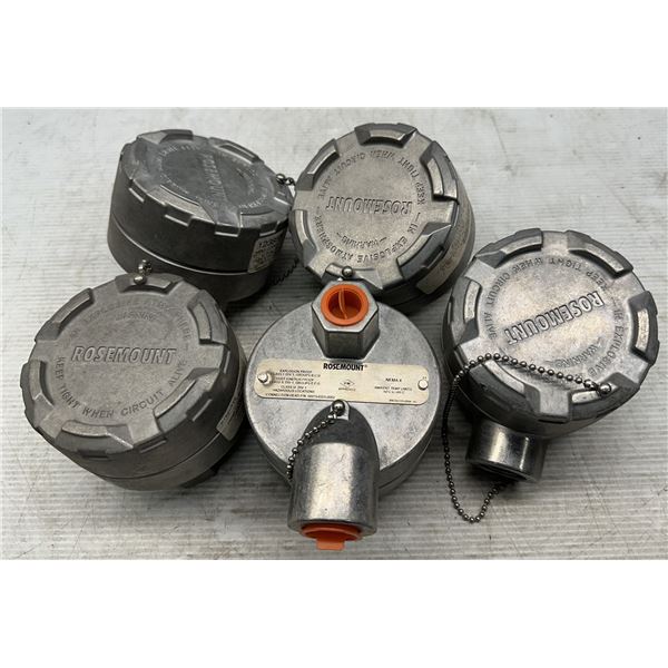 (5) Rosemount #00079-0325-0002 Explosion Proof Connection Heads