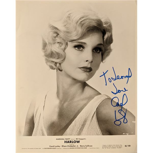 Carol Lynley signed photo