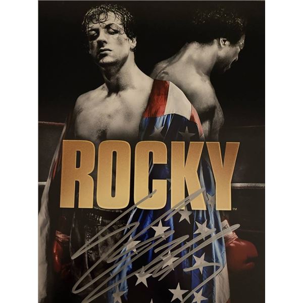 Rocky Sylvester Stallone signed movie photo