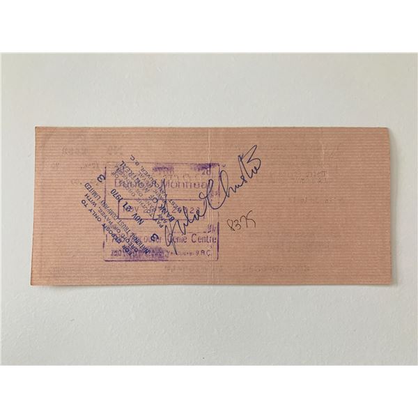 Julie Christie signed check