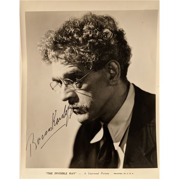 Boris Karloff signed photo