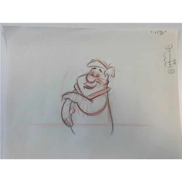The Flintstones original hand drawn artwork for cartoon