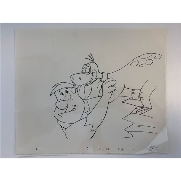 The Flintstones original hand drawn artwork for cartoon