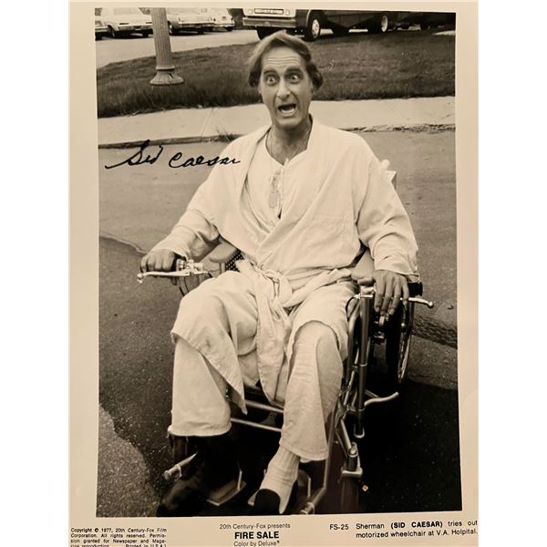 Fire Sale Sid Caesar signed photo