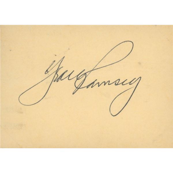 NFL Great Jack Ramsay original signature