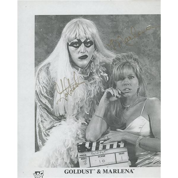 Goldust & Marlena signed photo