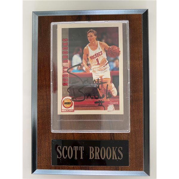 Houston Rockets Scott Brooks signed basketball card