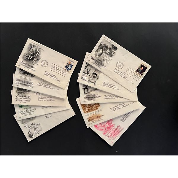 Lot of 10 US history FDC's