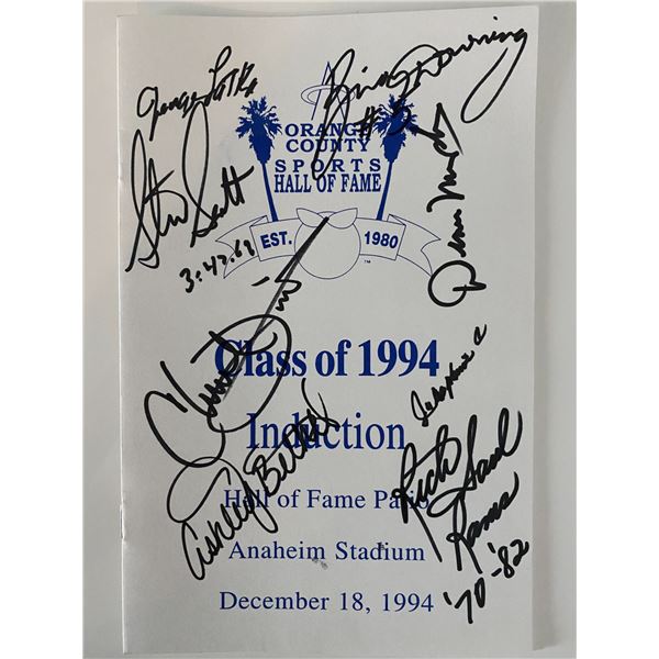 Orange County Sports Hall of Fame 1994 signed flyer