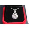 Image 2 : ^3.00 CT Moissanite VVS D Color 925 Silver Pendant Necklace