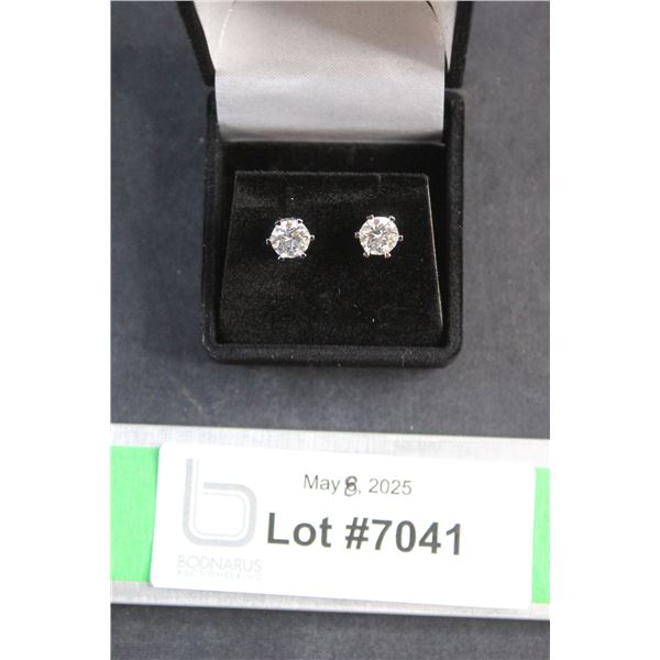 ^2.00 CT TW Moissanite VVS D Color Stones Set in 6 Claw Filagree 925 Silver Earrings