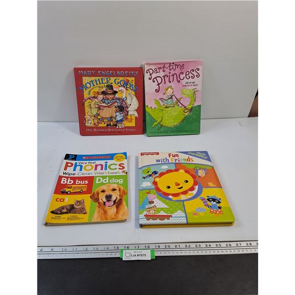 (4) Kids Books - Fisher-Price, Scholastic