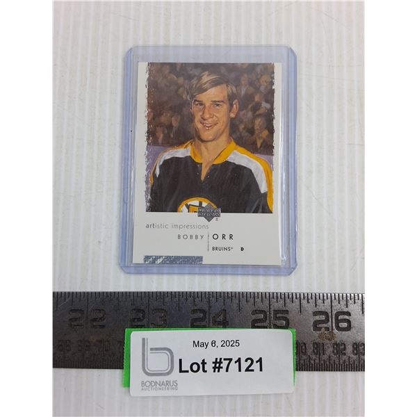 Upper Deck Bobby Orr "Artistic Impressions" Card - Cannot Guarantee Authenticity