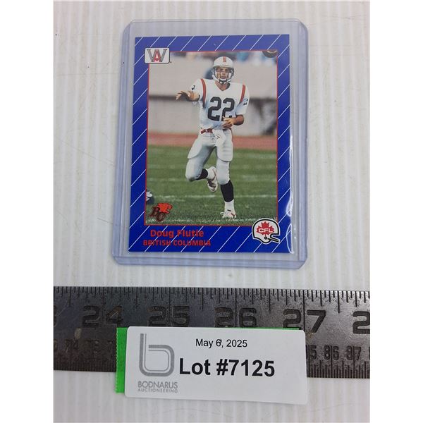 1991 AW Sports Doug Flutie CFL Rookie Card - Cannot Guarantee Authenticity