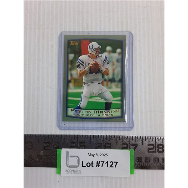 1999 Topps NFL Peyton Manning Card - Cannot Guarantee Authenticity